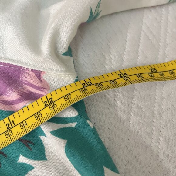 VTG 90s Island Time T Shirt Women Size M Green Bright Colorful Hawaii Beach Tee - Picture 5 of 6